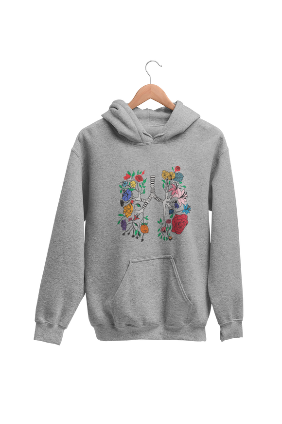 Hoodie Pulmon Floral